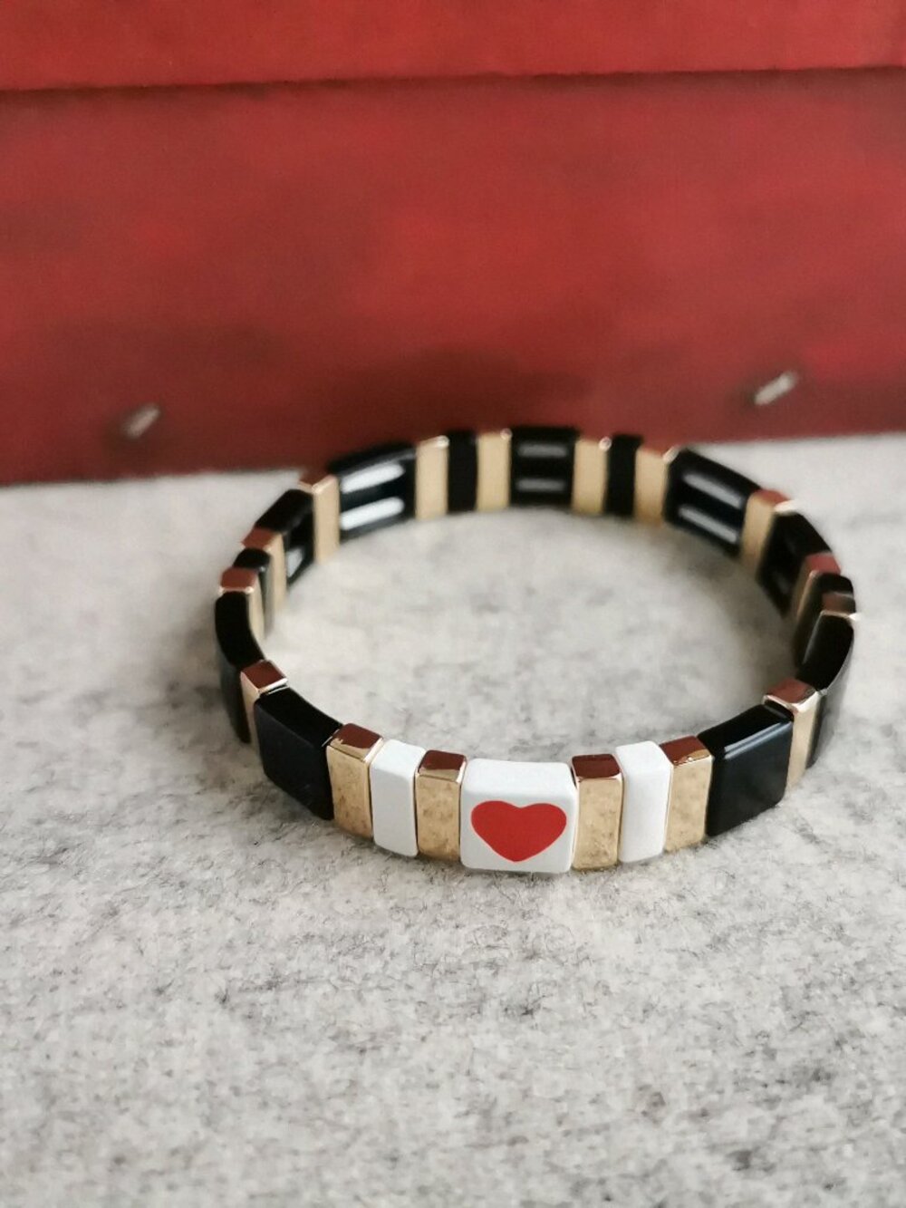 Roxanne Assoulin Neutral Heart Classics Bracelet - Gold & Black